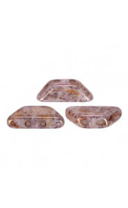 Les perles par Puca® Tinos beads Opaque Mix Rose Gold Ceramic Look 03000/15695
